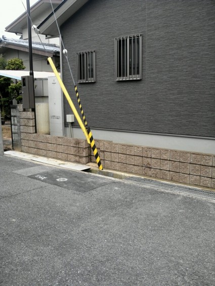 道路境界ブロック積み