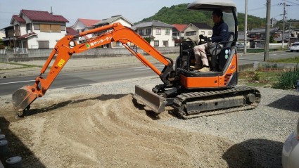 駐車場すきとり工事