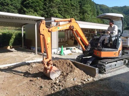 駐車場の工事