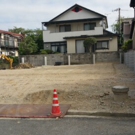 建築工事前の外構