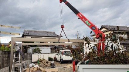 姫路市大型カーポートＵスタイル