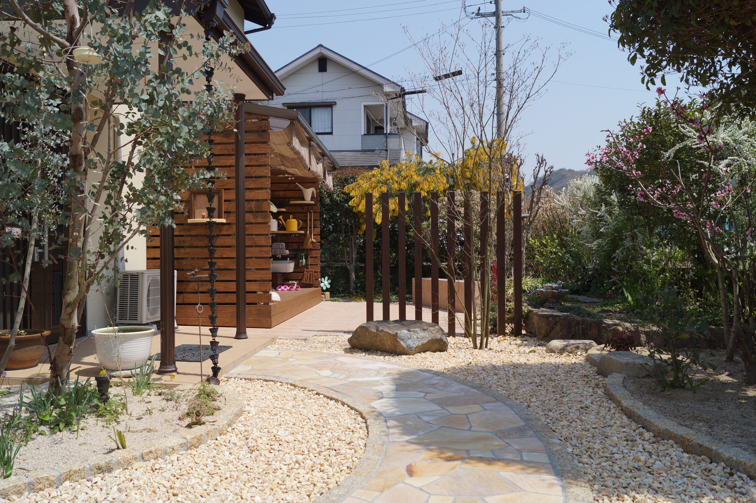 石貼りアプローチ