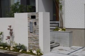 姫路市外構｜おしゃれなデザイナーズ住宅に似合う新築外構エクステリア工事