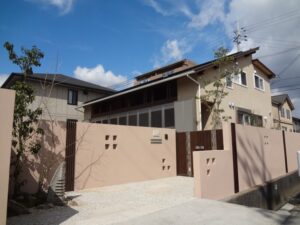 和モダンデザイナーズ住宅の和風外構工事 姫路市M様邸