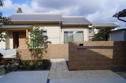 平屋住宅の外構工事