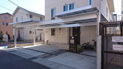 姫路市カーポート屋根追加工事